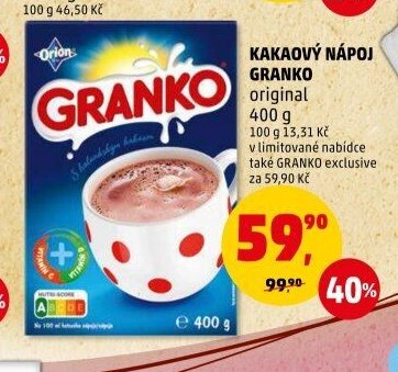 KAKAOVÝ NÁPOJ GRANKO