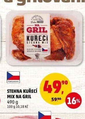 STEHNA KUŘECÍ MIX NA GRIL 490 g