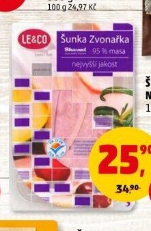 ŠUNKA ZVONAŘKA NEJVYŠŠÍ JAKOST 100 g