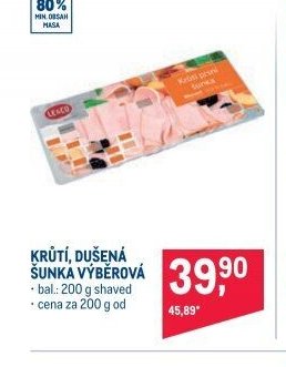 KRŮTÍ, DUŠENÁ ŠUNKA VÝBĚROVÁ