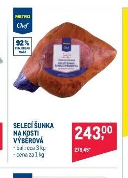 SELECÍ ŠUNKA NA KOSTI VÝBĚROVÁ