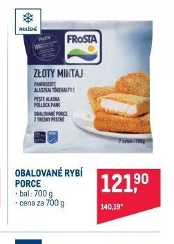 Obalovaný rybí porce