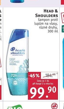 Head & Shoulders šampon proti lupům na vlasy, různé druhy, 300 ml