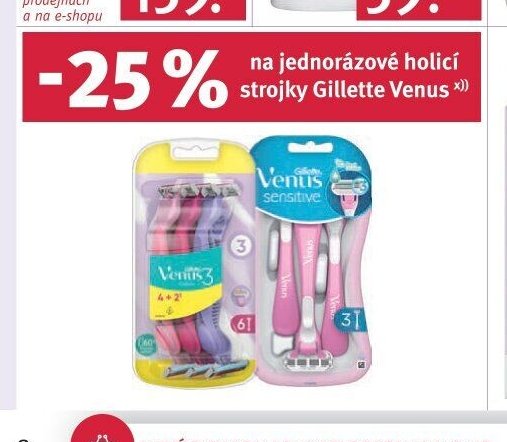 Gillette Venus jednorázové holicí strojky