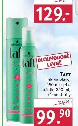 Taft lak na vlasy nebo tužidlo