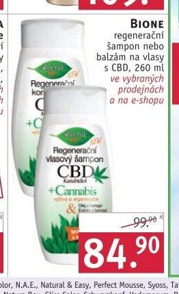 Bione regenerační šampon na vlasy s CBD
