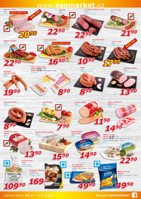 akční leták ESO MARKET 24.8.2022-4.9.2022