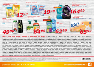 akční leták ESO MARKET 24.8.2022-4.9.2022