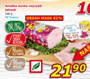 Šunka Amálka nejvyšší jakosti Krásno
