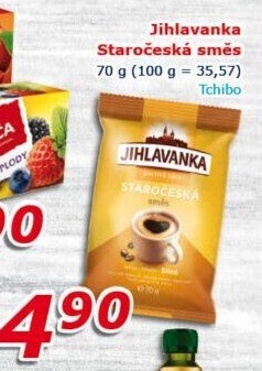 Mletá káva Staročeská směs Jihlavanka