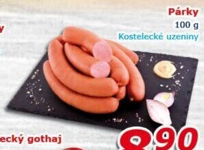 Párky Kostelecké uzeniny