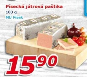 Paštika játrová písecká Maso uzeniny Písek