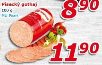 Salám Gothaj Maso uzeniny Písek