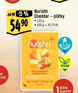 Nurishh Cheddar – plátky