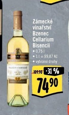 Zámecké vinařství Bzenec Cellarium Bisencii