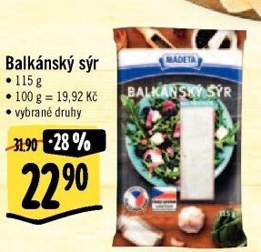 Balkánský sýr Madeta