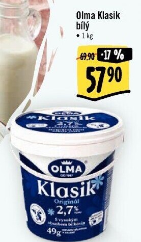 Bílý jogurt Klasik Olma