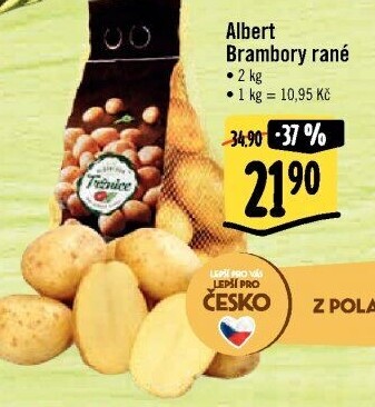 Brambory konzumní rané Albert