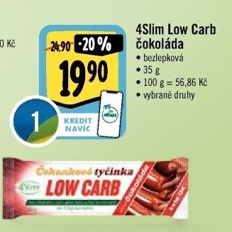 Čekanková tyčinka Low carb 4Slim
