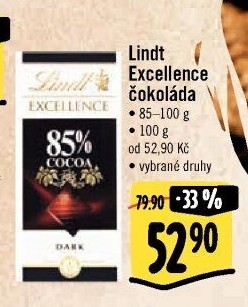 Čokoláda Excellence Lindt