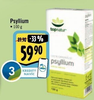 Doplněk stravy na podporu funkce střev Psyllium Topnatur