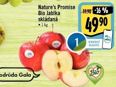 Jablka Gala bio Nature'