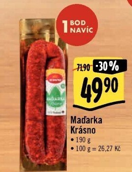 Klobása Maďarka Krásno