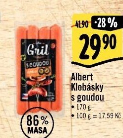 Klobása s goudou Albert Gril