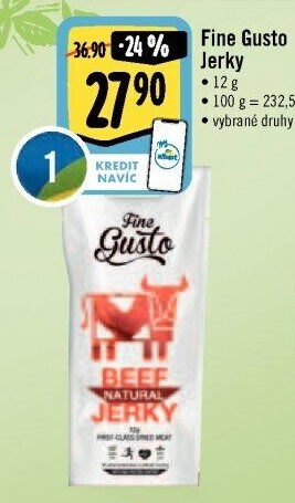 Maso sušené Jerky Fine Gusto