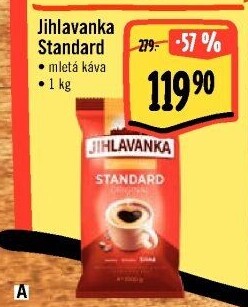 Mletá káva Standard Jihlavanka