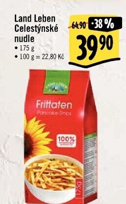 Nudle celestýnské Land Leben