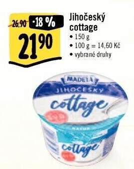 Sýr Cottage Jihočeský Madeta