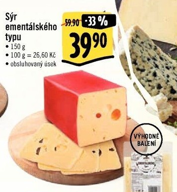 Sýr ementálského typu Albert