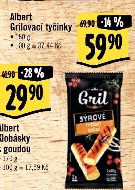 Sýrové tyčinky Albert Gril