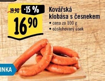 Klobása kovářská s česnekem