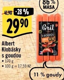 Klobása s goudou Albert Gril