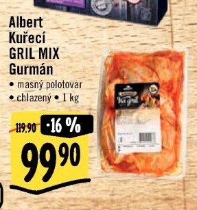 Kuřecí mix na gril Gurmán Od řezníka na gril Albert