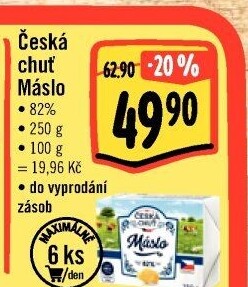 Máslo Česká chuť