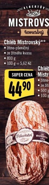 Mistrovský chléb Albert