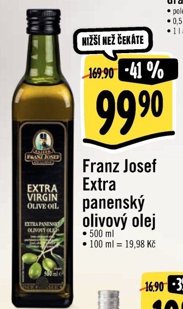Olivový olej extra panenský Exclusive Franz Josef Kaiser