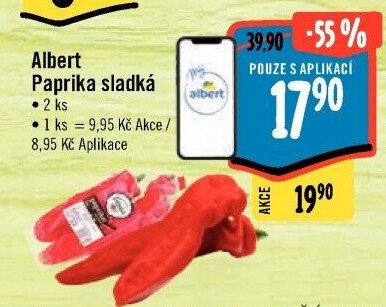 Paprika červená Albert