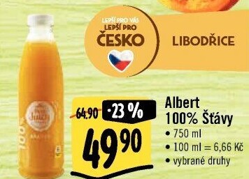 Šťáva 100% Albert