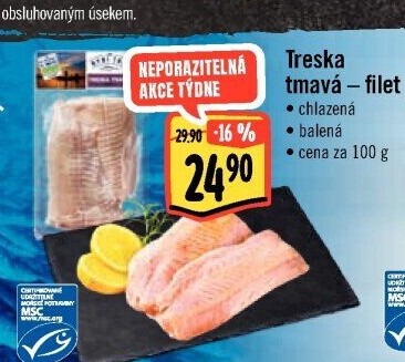 Treska tmavá filety Albert