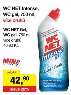 Čistič WC gelový Intense WC Net