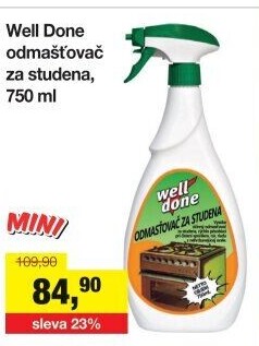 Odmašťovač Well Done
