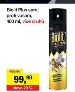 Přípravek proti vosám sprej Plus Biolit