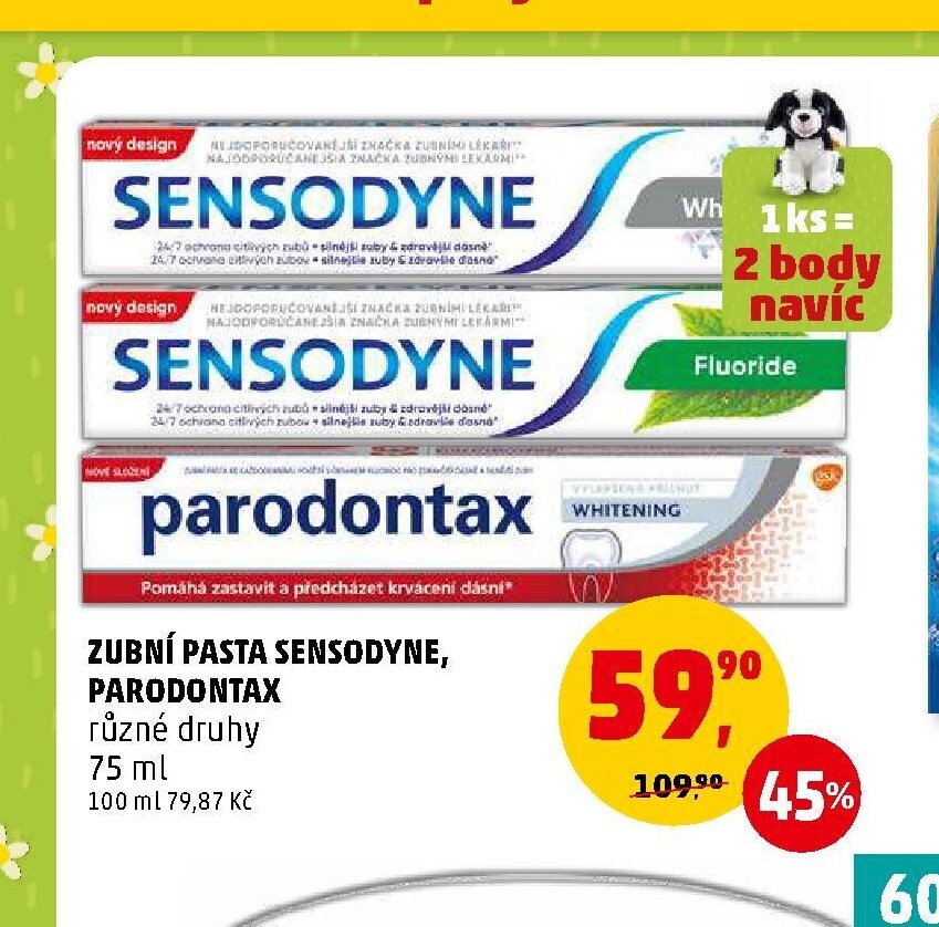 Zubní pasta Sensodyne, Parodontax