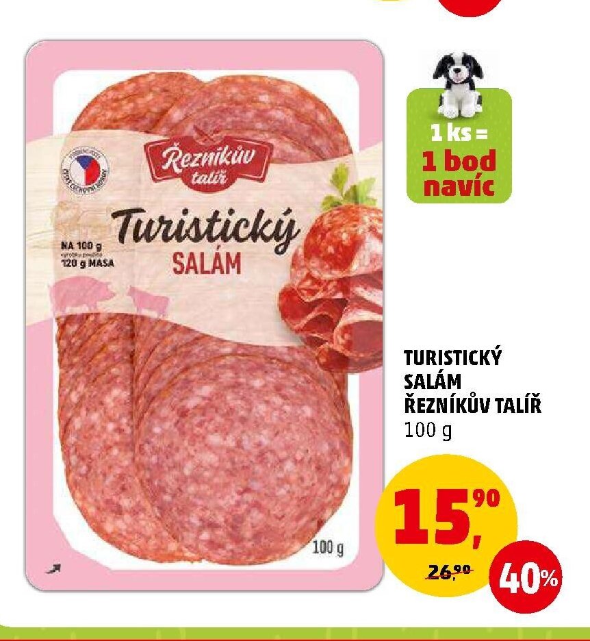 Turistický salám Řezníkův talíř 100 g