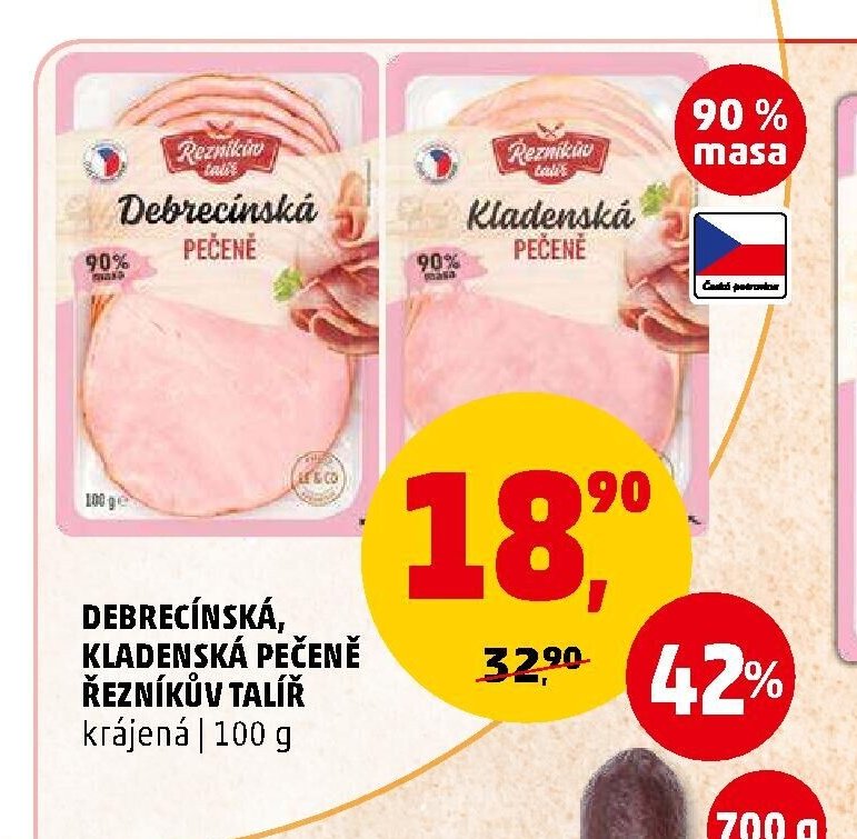Debrecínská pečeně / Kladenská pečeně Řezníkův talíř