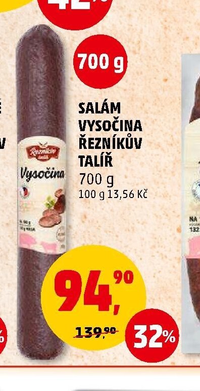 Salám Vysočina Řezníkův talíř